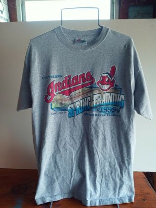 Vtg Cleveland Indians Chief Wahoo Winter Haven Spring Training 1999 Size Large