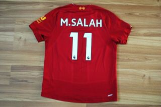 Kids 134 Cm Liverpool Fc Balance Home Shirt 2019/2020 Size Boys M.  Salah 11