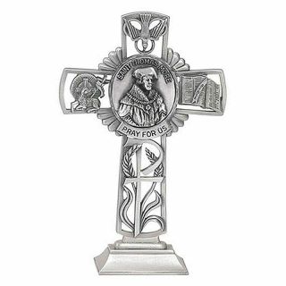 St.  Thomas More 5 " Pewter Standing Cross