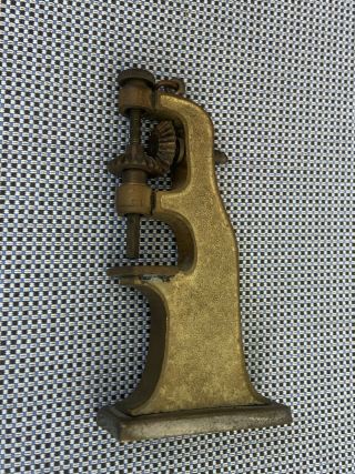 Antique Miniature Brass Tool Drill Clock Repair Small