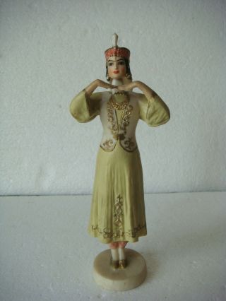 Rrr Rare Vintage Russian Soviet Hard Plastic Dancing Doll “ussr” Hand Painted