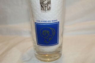 Rare 1964 Nfl Hickok Gold Label Vintage Glass Los Angeles Rams