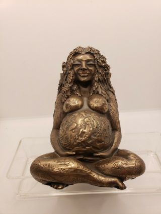 Millennial Gaia A Visionary Goddess Statue - Bronze Finish By Oberon Zell