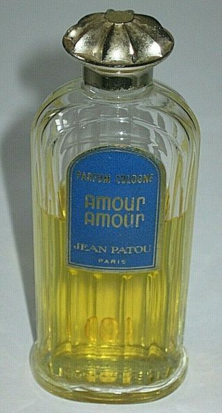 Vintage Jean Patou Armour Armour Perfume Bottle Eau De Cologne 4 Oz 2/3 Full