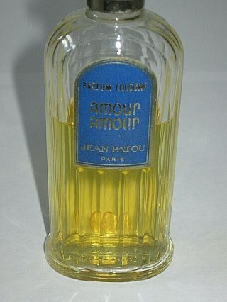 Vintage Jean Patou Armour Armour Perfume Bottle Eau De Cologne 4 OZ 2/3 Full 3