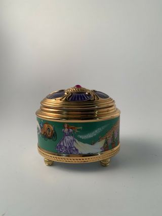 Franklin House Of Faberge Music Trinket Box Cinderella