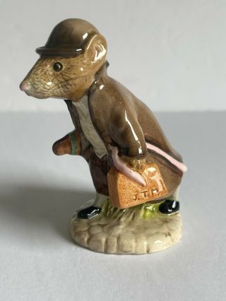 John Beswick Beatrix Potter Johnny Town Mouse With A Bag Figurine 1988 Bp4