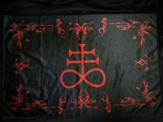 Leviathan Altar Cloth | Satanic Ritual Mat Or Wall Hanging