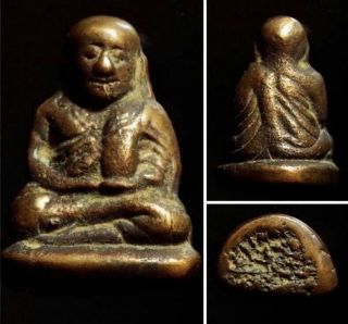 Lp Ngern 2460 Be (pim Kee Ta) Wat Bang Klan Ws206 Rare Thai Amulet Talisman