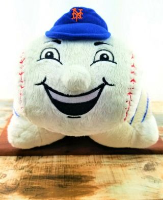 My Pillow Pets York Mets Large 18 " Mascot 2009 Mlb 2 In 1 Plush Toy Pillow