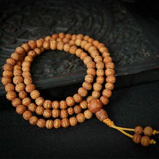 Phoenix Eyes Bodhi Seeds Mala 108 Beads 7mm Buddhism Tibetan Meditation Prayer