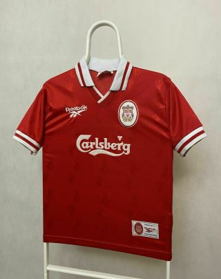 Liverpool Fc 1996 1997 1998 Home Football Jersey Shirt Reebok Size Youth 30 " /32 "