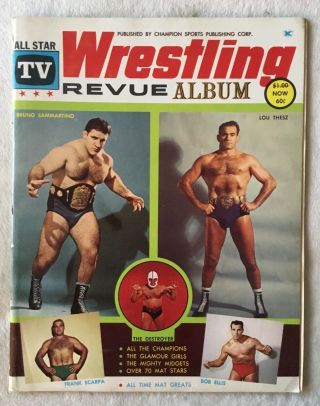 All Star Tv “wrestling Revue Album ” - Bruno,  Thesz,  Rogers - Extremely Rare