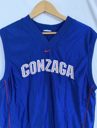 Nike Gonzaga Bulldogs Basketball Practice Jersey Reversible Size L