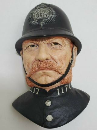 Victorian Bobby (policeman) 1988 Bosson Chalkware Head