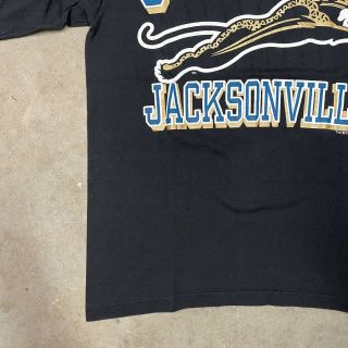 Vintage 90s Jacksonville Jaguars T Shirt XL Single Stitch 1993 NFL Florida 3