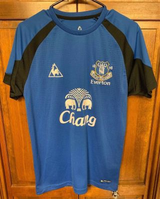Le Coq Sportif Everton Fc Men S Football Jersey Soccer Blue Training Top