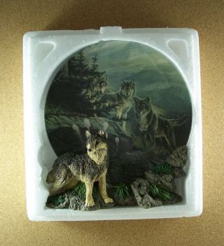 Guardians Of The High Country Realm Of The Wolf Plate 3d Al Agnew Mib,