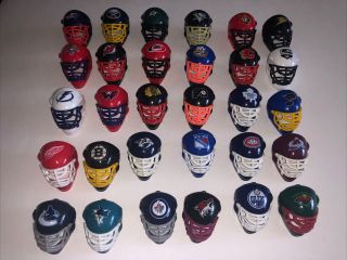 Franklin Nhl Ice Hockey Mini Goalie Mask Tracker 30 Helmets Loose
