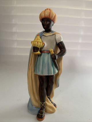 Vtg Hummel Goebel Nativity 214 L Moorish King Figurine 8 " 1951 Tmk4 Repaired