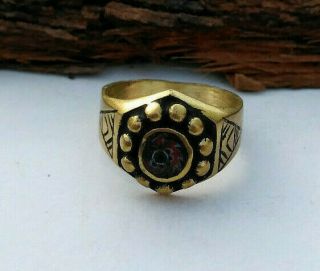 Rare Ancient Bronze Viking Medieval Ring Authentic Military Ring Old Artifact