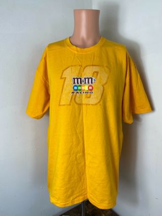 Chase Authentics Kyle Busch 18 M&m’s Racing Peanuts Double Sided Tshirt Size Xl