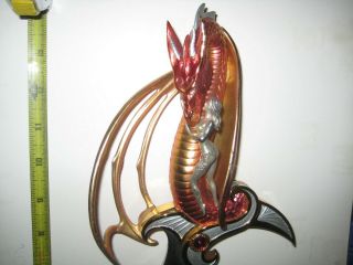 Franklin Fantasy Art Statue/sword Mistress Of The Dragon’s Passion