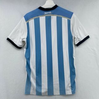 Argentina AFA Home Soccer Football Jersey Men ' s Size Medium Blue White Striped 2