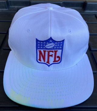 Vintage National Football League Nfl Crest Ajd Referee Snapback Hat Cap