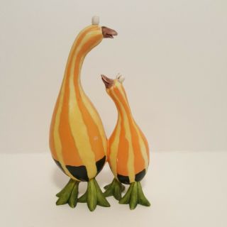 Enesco Home Grown Vegetable Figurine Bird Gourds Squash
