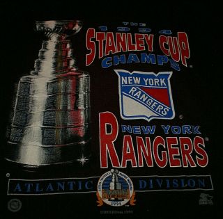 Vintage 1994 York Rangers Stanley Cup Champions Shirt Large Nhl Ny Hockey