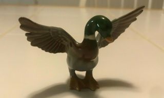 Vintage 1951 Hagen Renaker Monrovia Miniature Figurine Mallard Duck Signed Rare
