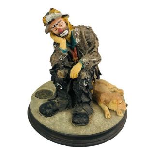 Exclusively Flambro Emmett Kelly Jr Collectibles Figurine Best Of Friends 1994