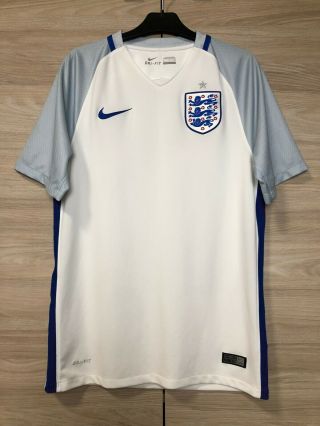 England National Team 2016 - 2017 Home Football Soccer Jersey Shirt Trikot Size S