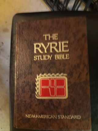 The Ryrie Study Bible American Standard Red Letter Edition By Moody Press