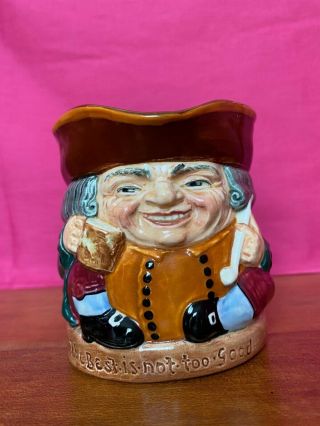 Vintage Royal Doulton Toby Mug Or Character Jug D6107,  " The Best Is Not Too Good