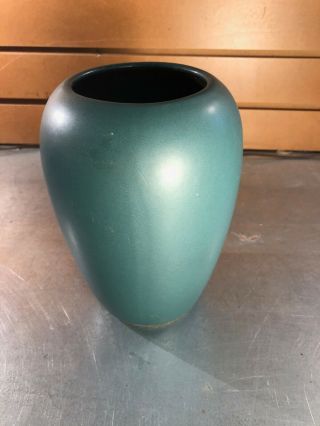 Vintage Scheurich Green Pottery Vase - 509 - 20 W.  Germany