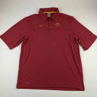 Vintage Team Nike Authentic Iowa State Cyclones Collared Polo Shirt Adult Large