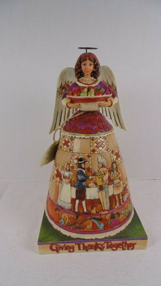 Jim Shore 2010 " Thankful Tradition " Harvest Angel/give Thanks 4017593