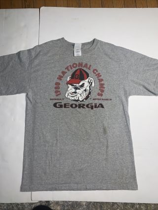 Georgia Bulldogs Vs Notre Dame 1981 Sugar Bowl Medium T - Shirt