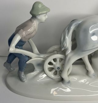 Gerold Porzellan Farm Plow Figurine 4900/II 2