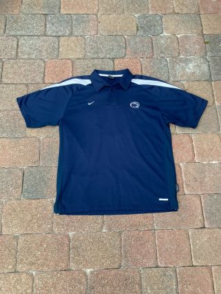 Nike Golf Penn State Nittany Lions Polo Shirt Adult Large Blue College Football