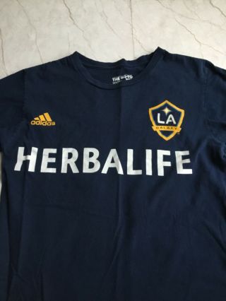 Adidas Mls Los Angeles Galaxy Soccer Landon Donovan 10 Men Shirt Med Blue
