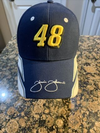 48 Jimmie Johnson Hat Adjustable Team Lowes Racing Baseball Cap Nascar Jj