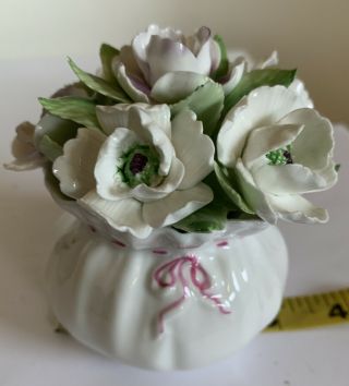 Vintage Royal Dalton Potted Floral Bouquet Porcelain Bone China England