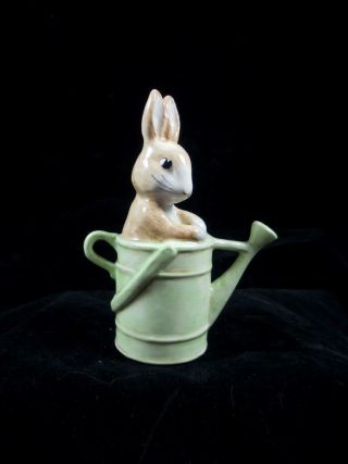 Delightful Beswick Beatrix Potter Peter In The Watering Can Figurine