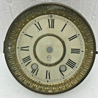 Antique Seth Thomas Mantel Clock Dial With Bezel