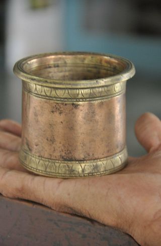 Old Brass & Copper Solid Heavy Fine Quality Handcrafted Holy Water Pot 3
