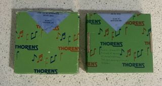 Set Of 10 Vintage 4.  5” Thorens Music Box Discs For The Ad 30 Player,  Assortment