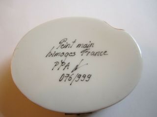 Pierre Arquie PPA Limoges France ARTIST ' S PALETTE Peint Main Trinket Box 2